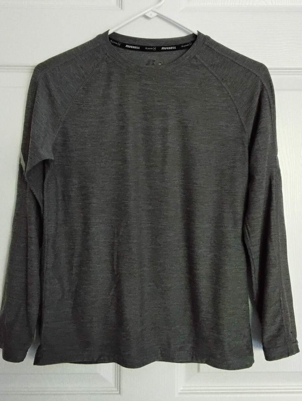 Kids Russell Athletic Long Sleeve Crewneck Tee - Gray